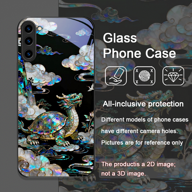 세련된 호랑이 용 문양 마블 질감 프린트 강화유리 폰  - Phone Cases Samsung S25 Fe 리뷰 및 가격