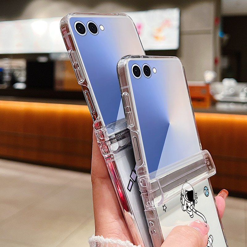 우주비행사 패턴 접이식 폰 케이스 삼성 갤럭시 Z 플립 - Phone Cases Z Fold 7 리뷰 및 가격