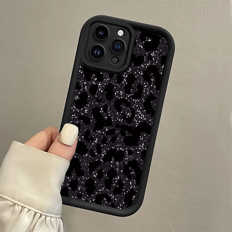 검은색 반점 표범 무늬 핸드 스트랩 폰 케이스 (삼성  - Phone Cases With Loop 리뷰 및 가격