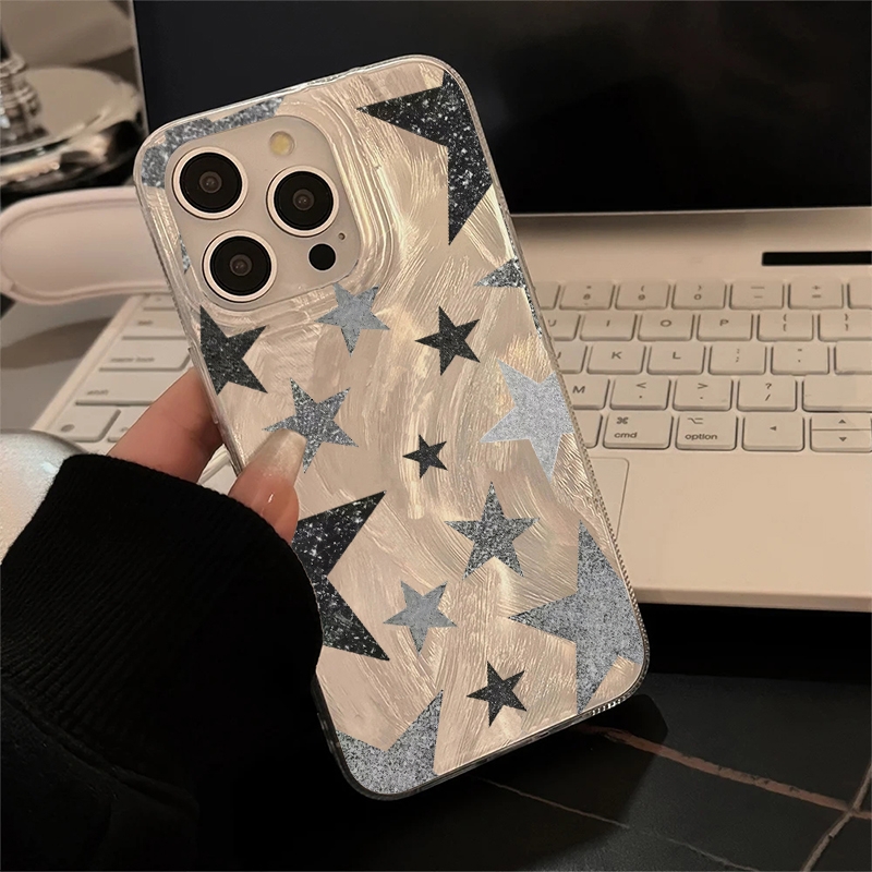 샤이닝 스타 트렌디 패턴 폰 케이스 (아이폰 17, 1 - Phone Cases Xs Iphone 리뷰 및 가격