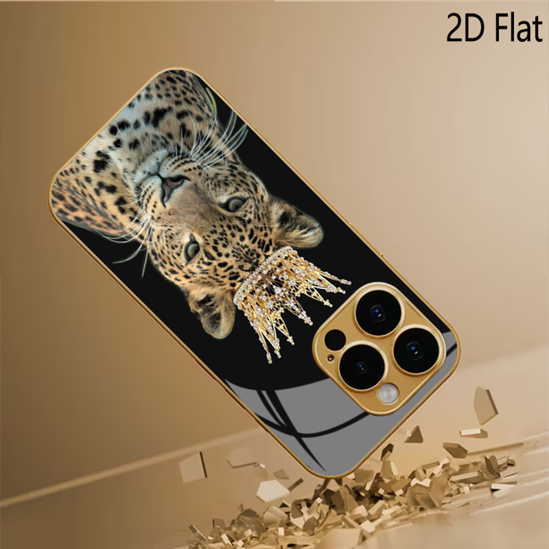 레오파드 킹 패턴 강화유리 디자인 아이폰16 17 프로 - Phone Cases With Camera Cover 리뷰 및 가격