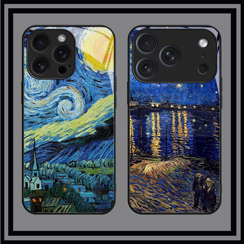 반 고흐 유화 미학 유리 폰 케이스 (아이폰 16, 1 - Phone Cases Shein 리뷰 및 가격