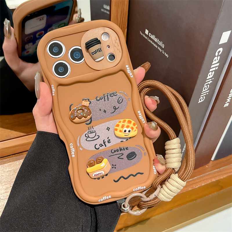 3D 만화 빵 모양 손목 스트랩 웨이브 폰 케이스 (아 - Phone Cases With Camera Cover 리뷰 및 가격