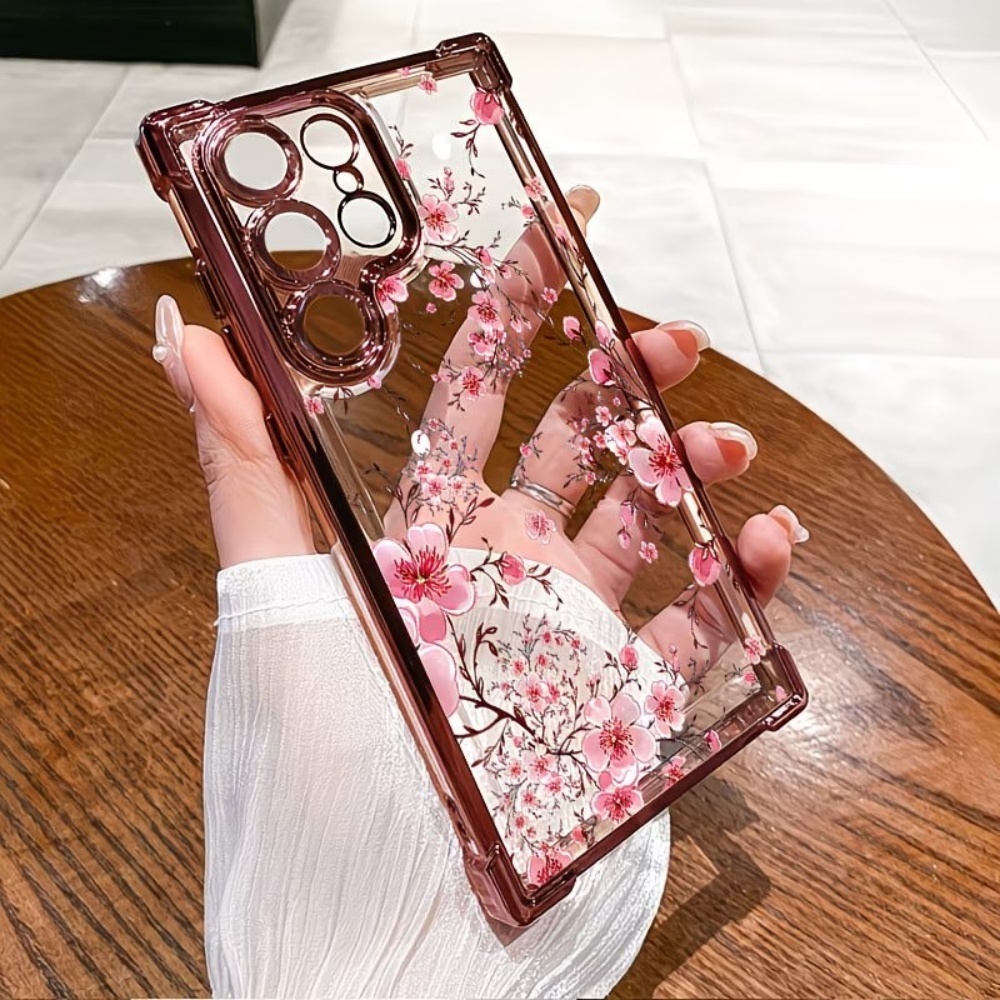 벚꽃 전기도금 사각 모서리 낙하 방지 폰 케이스 삼성  - Phone Cases Samsung S25 Fe 리뷰 및 가격