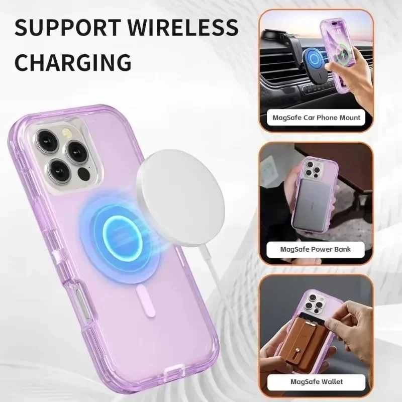 견고한 OTT 아머 박스 마그네틱 무선 충전 투명 케이 - Rugged Armor Case 리뷰 및 가격