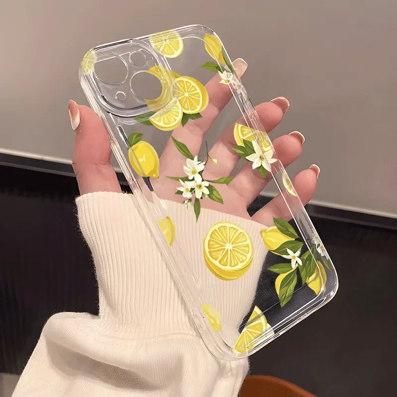 여름 과일 레몬 꽃 투명 폰 케이스 삼성 갤럭시 S25 - Phone Cases Samsung S25 Fe 리뷰 및 가격