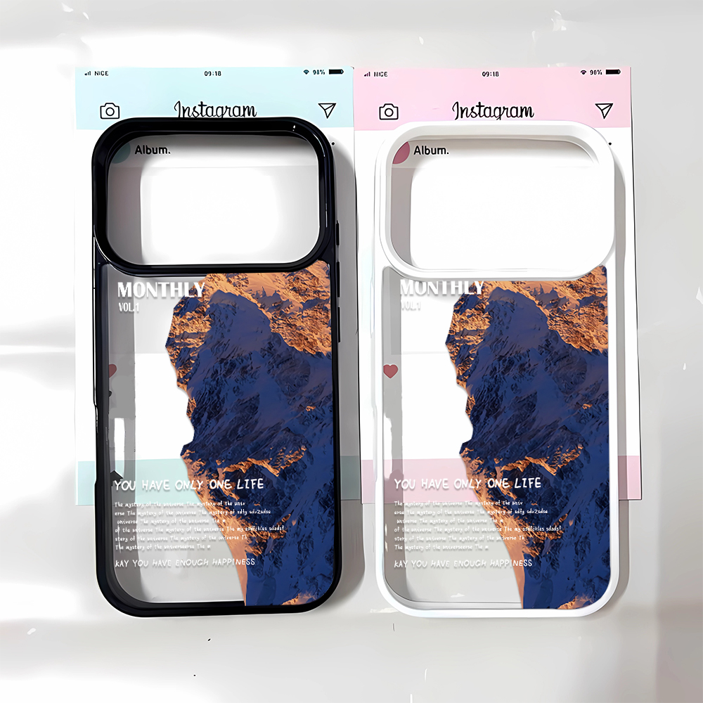 블루 네이처 마운틴 풍경 우아한 카메라 보호 소프트 커 - Phone Cases With Camera Cover 리뷰 및 가격