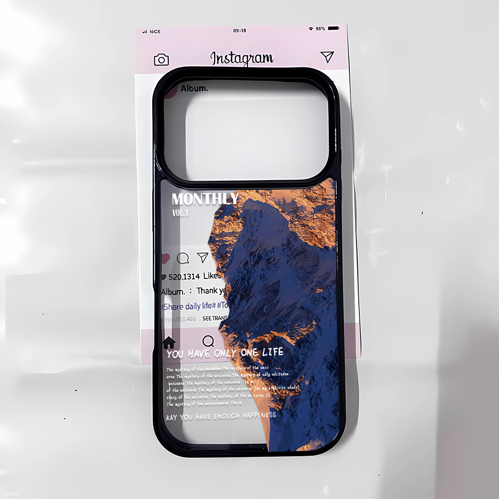 블루 네이처 마운틴 풍경 우아한 카메라 보호 소프트 커 - Phone Cases With Camera Cover 리뷰 및 가격