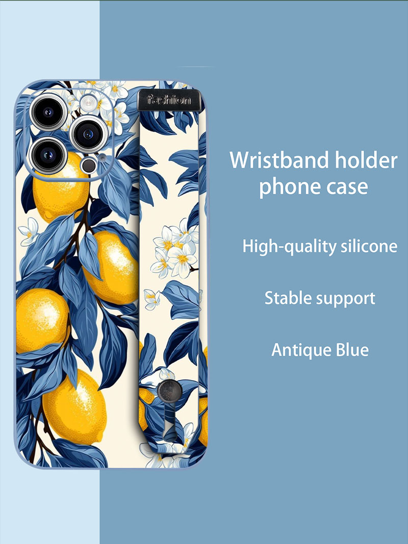 과일 레몬 컬러풀 스타 플라워 아트 패턴 손목 스트랩  - Phone Cases With Loop 리뷰 및 가격