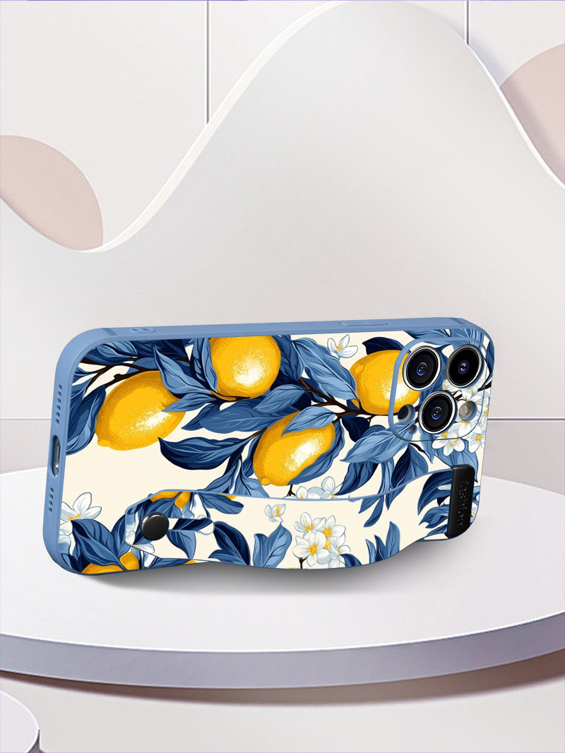과일 레몬 컬러풀 스타 플라워 아트 패턴 손목 스트랩  - Phone Cases With Loop 리뷰 및 가격