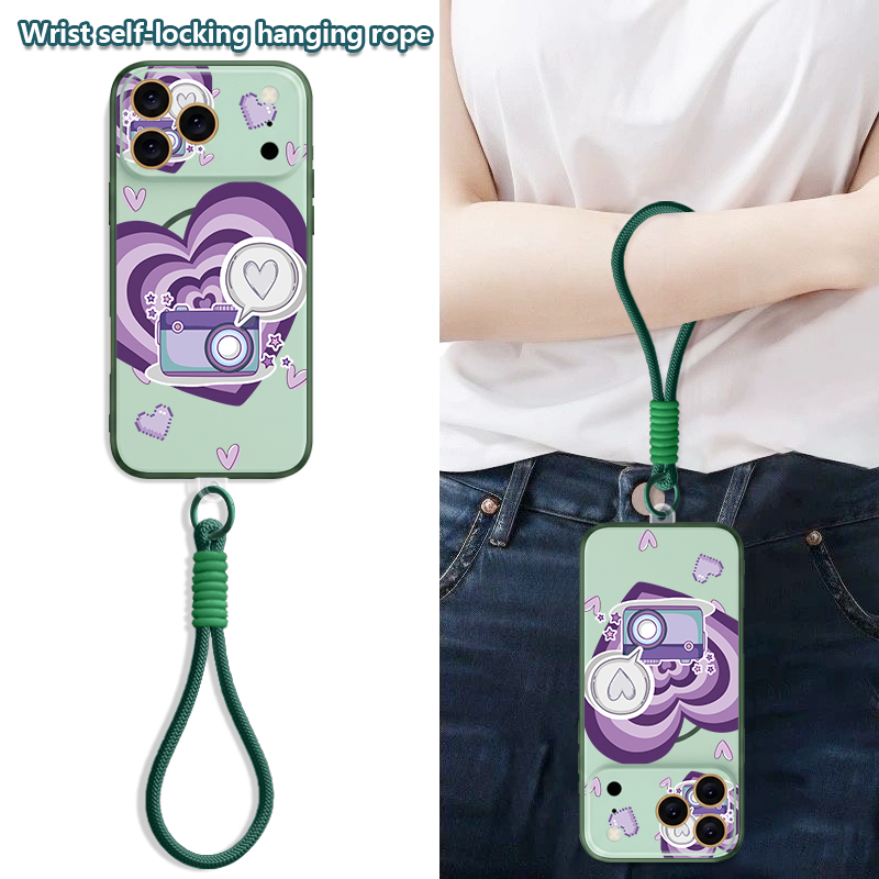 러브 하트 패턴 마그네틱 폰 케이스 아이폰 17 16  - Phone Cases With Loop 리뷰 및 가격