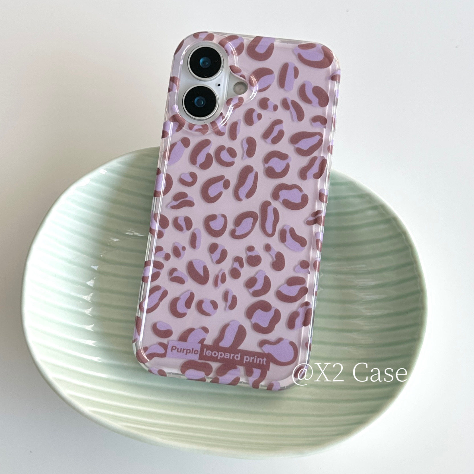 인스 스파이시 걸 스타일 연보라색 레오파드 프린트 폰  - Phone Cases Purple 리뷰 및 가격